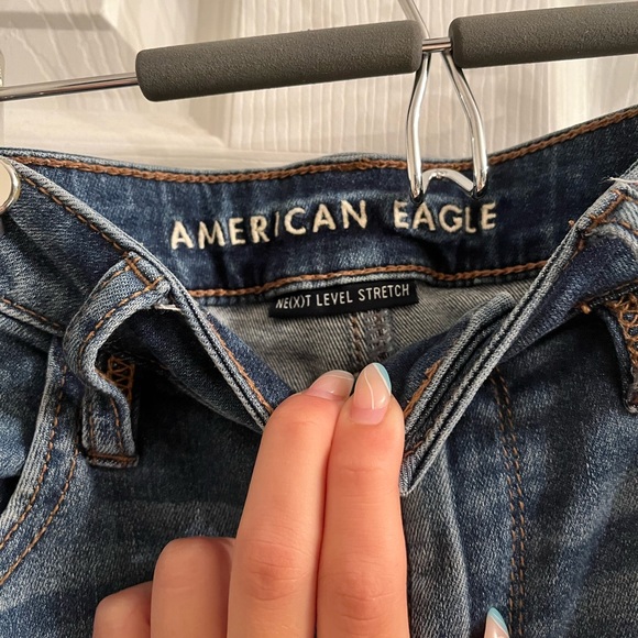 Blue American Eagle ripped skinny jeans 💙 - Picture 2 of 5